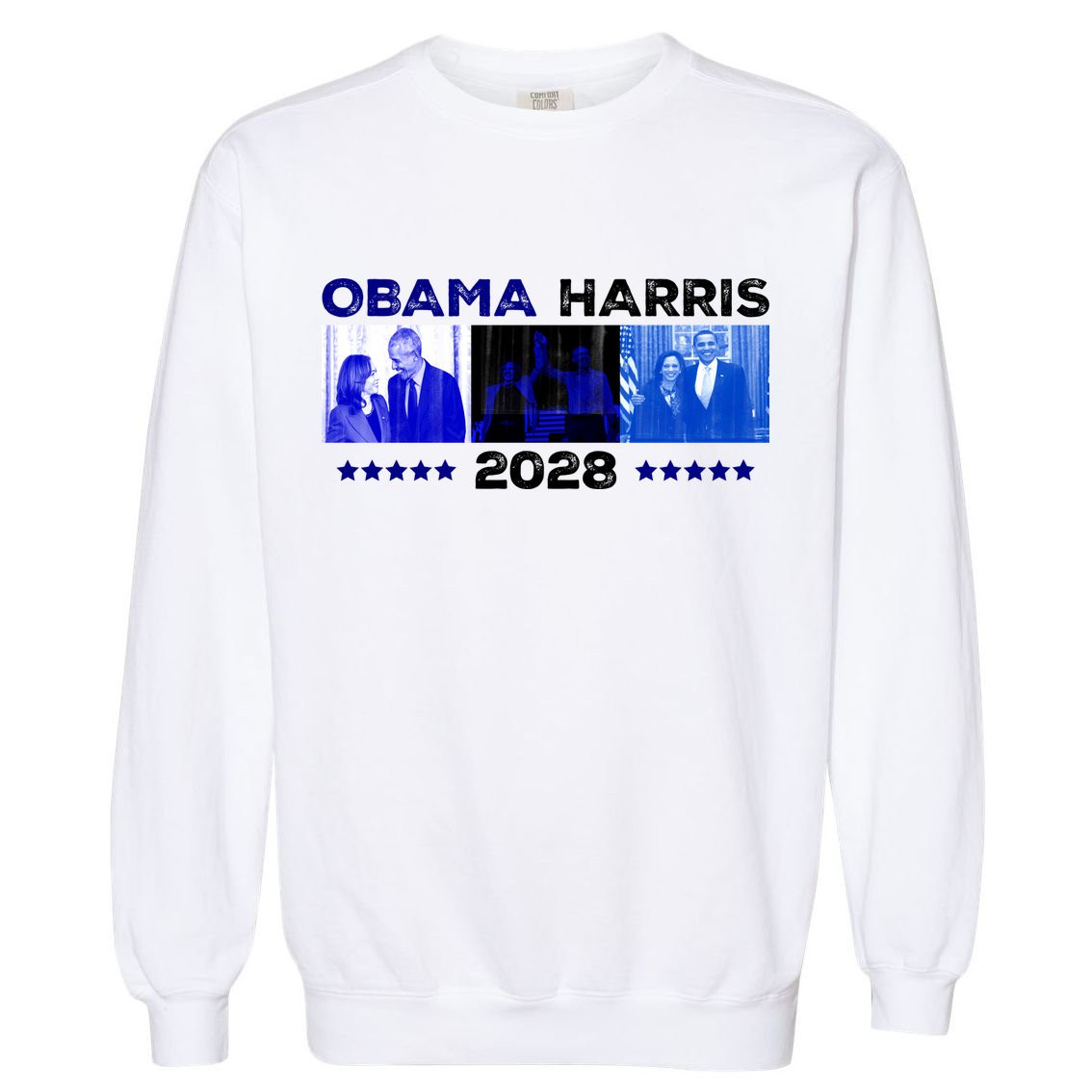 Obama Harris 2028 Garment-Dyed Sweatshirt