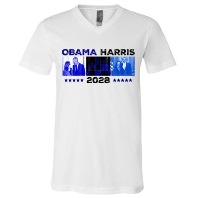 Obama Harris 2028 V-Neck T-Shirt