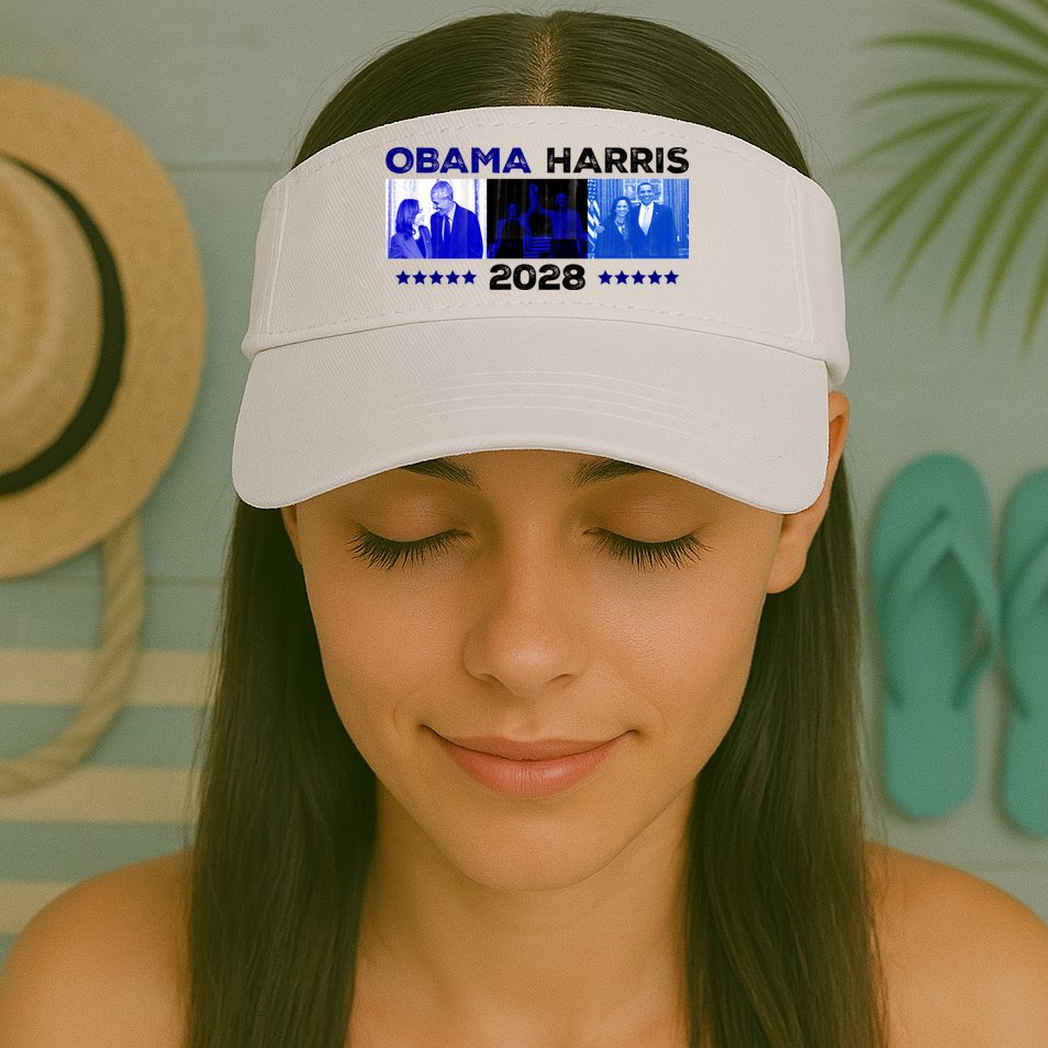 Obama Harris 2028 Visor