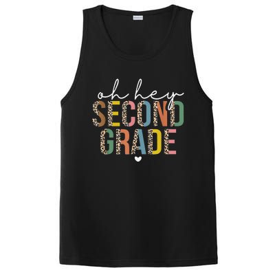 Oh Hey 2nd Second Grade Back To School Leopard For Teachers PosiCharge Competitor Tank