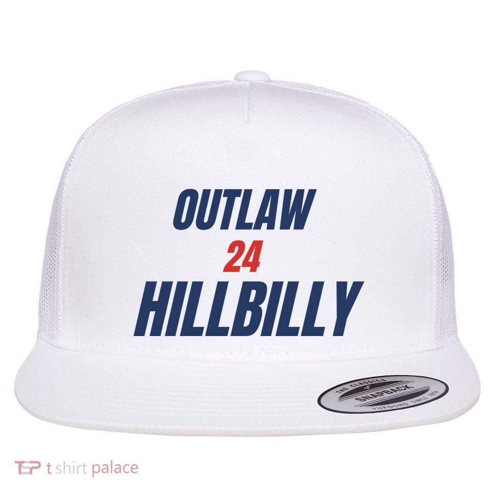 Outlaw Hillbilly 24 Flat Bill Trucker Hat