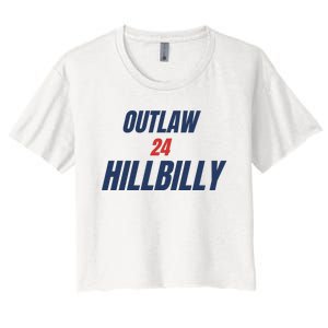 Outlaw Hillbilly 24 Women's Crop Top Tee