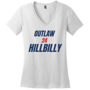 Outlaw Hillbilly 24 Women's V-Neck T-Shirt