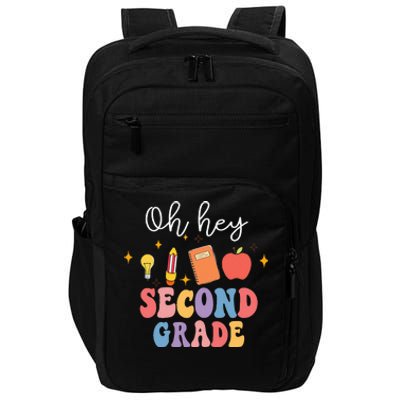 Oh Hey 2nd Second Grade Funny Back To School Impact Tech Backpack