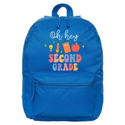 Oh Hey 2nd Second Grade Funny Back To School 16 in Basic Backpack