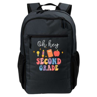 Oh Hey 2nd Second Grade Funny Back To School Daily Commute Backpack