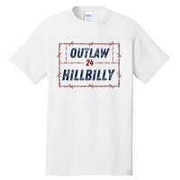 Outlaw Hillbilly 2024 Barbed Wire Western Trump Vance 2024 Tall T-Shirt