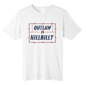 Outlaw Hillbilly 2024 Barbed Wire Western Trump Vance 2024 Tall Fusion ChromaSoft Performance T-Shirt