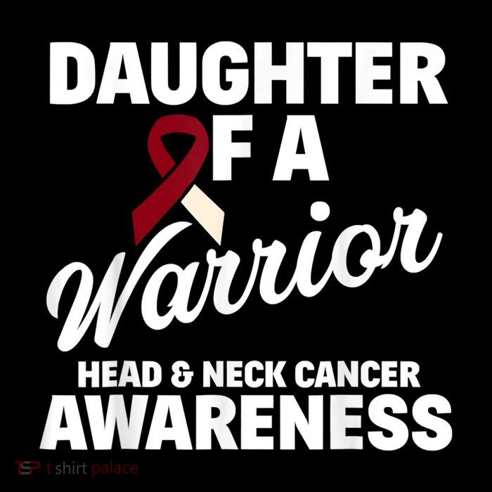 oral head and neck cancer awareness daughter of a warrior Premium T-Shirt