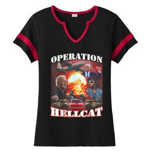 Operation Hellcat, Anti Biden Proud Ultra Maga King 2024 Ladies Halftime Notch Neck Tee