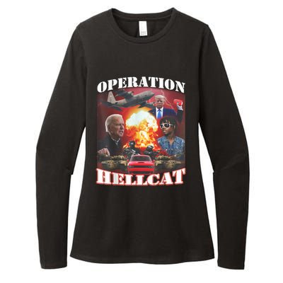 Operation Hellcat, Anti Biden Proud Ultra Maga King 2024 Womens CVC Long Sleeve Shirt