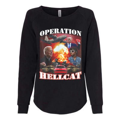 Operation Hellcat, Anti Biden Proud Ultra Maga King 2024 Womens California Wash Sweatshirt