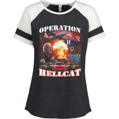 Operation Hellcat, Anti Biden Proud Ultra Maga King 2024 Enza Ladies Jersey Colorblock Tee