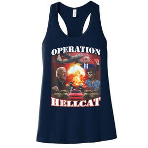 Operation Hellcat, Anti Biden Proud Ultra Maga King 2024 Women's Racerback Tank