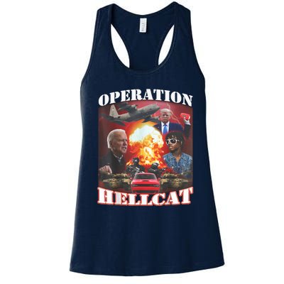 Operation Hellcat, Anti Biden Proud Ultra Maga King 2024 Women's Racerback Tank