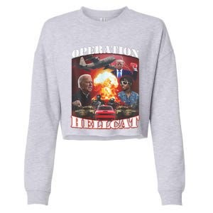 Operation Hellcat, Anti Biden Proud Ultra Maga King 2024 Cropped Pullover Crew