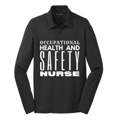 Occupational Health And Safety Nurse Safety Campaigns Gift Silk Touch Performance Long Sleeve Polo