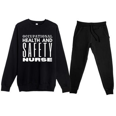 Occupational Health And Safety Nurse Safety Campaigns Gift Premium Crewneck Sweatsuit Set