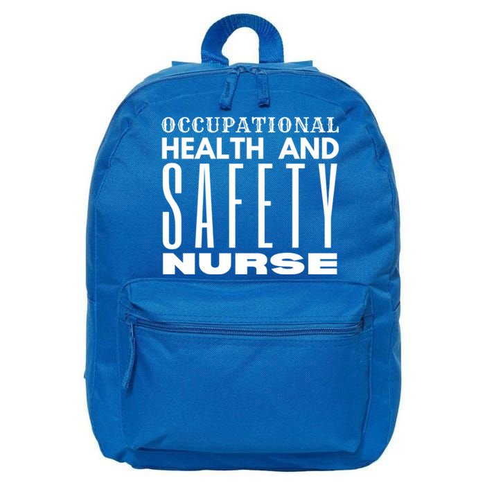 Occupational Health And Safety Nurse Safety Campaigns Gift 16 in Basic Backpack