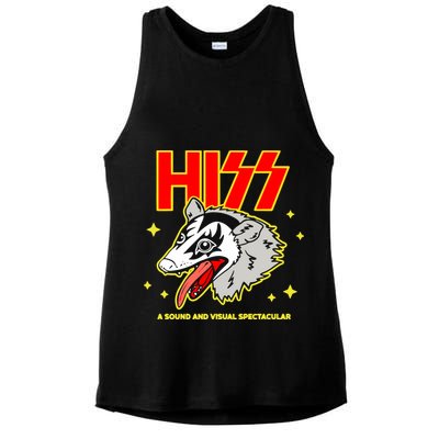 Opossum Hiss A Sound And Visual Spectacular Ladies PosiCharge Tri-Blend Wicking Tank