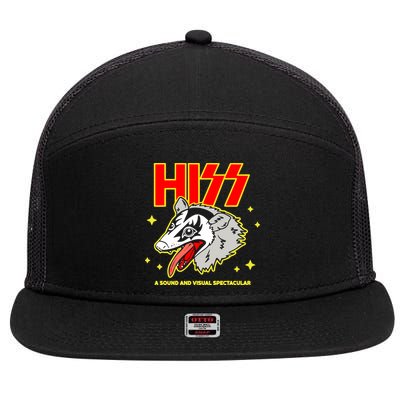 Opossum Hiss A Sound And Visual Spectacular 7 Panel Mesh Trucker Snapback Hat