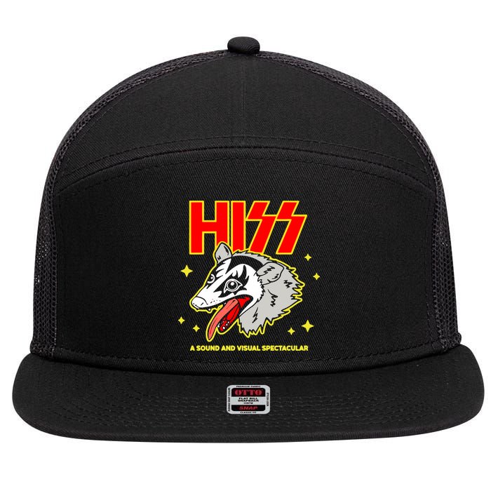Opossum Hiss A Sound And Visual Spectacular 7 Panel Mesh Trucker Snapback Hat