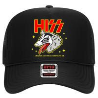 Opossum Hiss A Sound And Visual Spectacular High Crown Mesh Back Trucker Hat