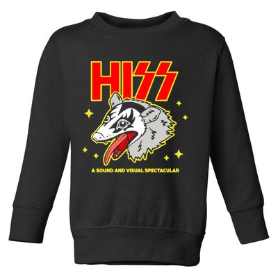 Opossum Hiss A Sound And Visual Spectacular Toddler Sweatshirt