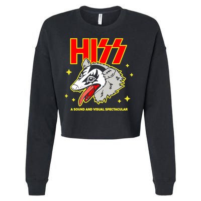 Opossum Hiss A Sound And Visual Spectacular Cropped Pullover Crew