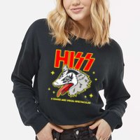 Opossum Hiss A Sound And Visual Spectacular Cropped Pullover Crew