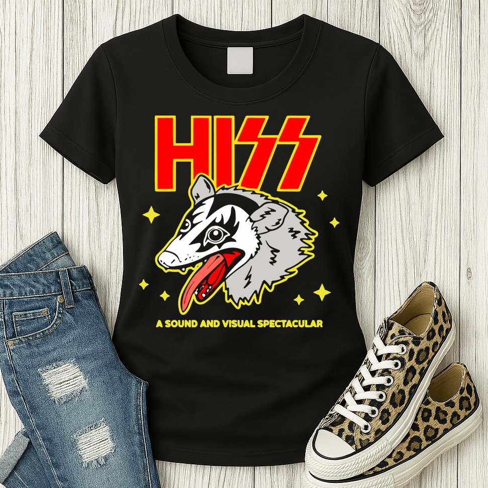 Opossum Hiss A Sound And Visual Spectacular Womens T-Shirt