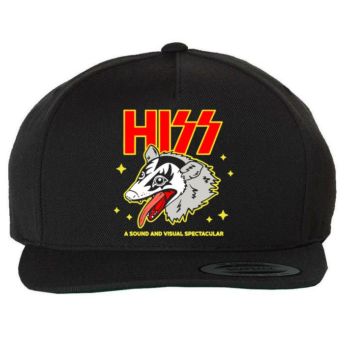Opossum Hiss A Sound And Visual Spectacular Wool Snapback Cap