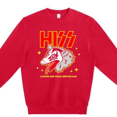 Opossum Hiss A Sound And Visual Spectacular Premium Crewneck Sweatshirt