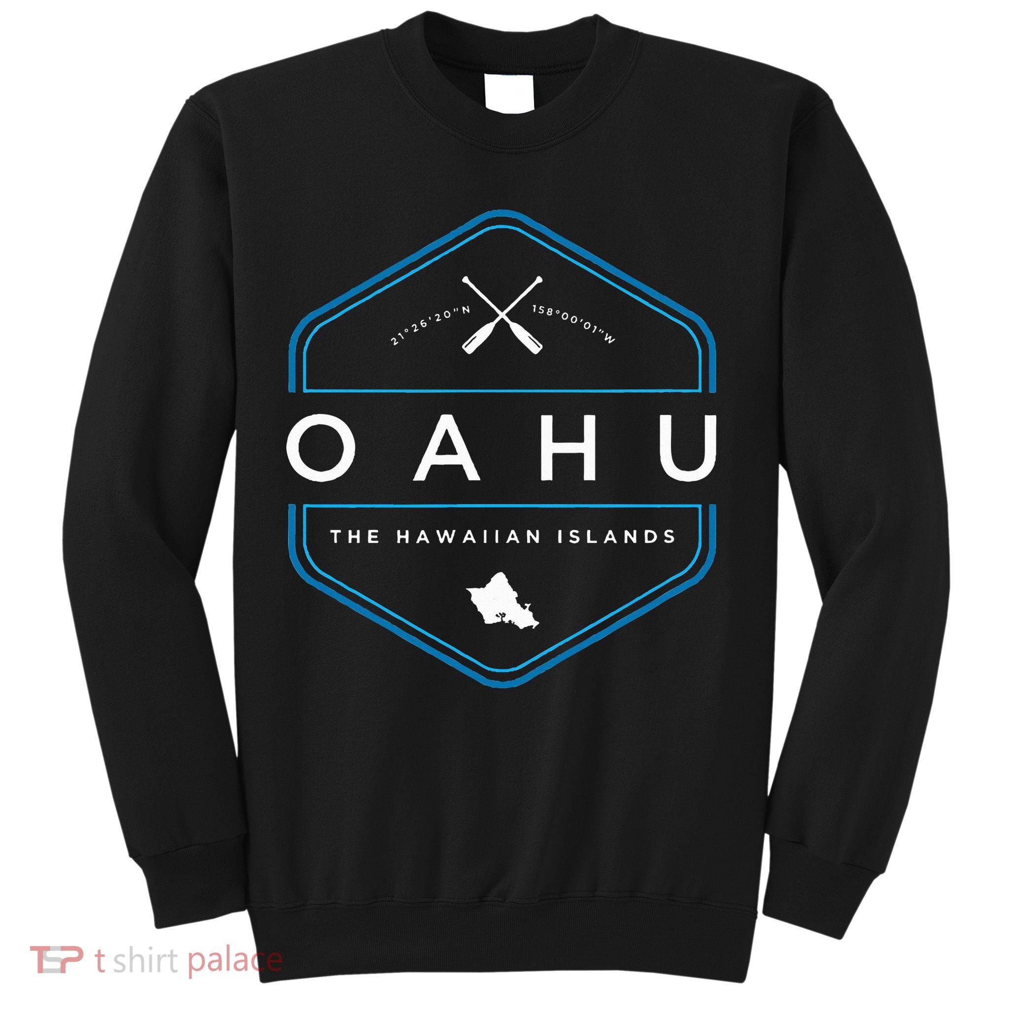 Oahu Hawaii Beach Graphic Sweatshirt