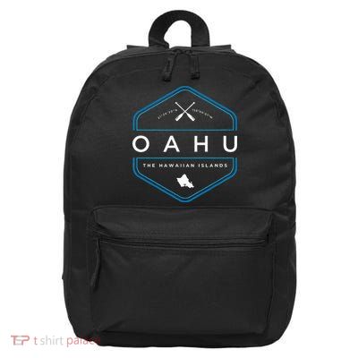 Oahu Hawaii Beach Graphic 16 in Basic Backpack