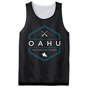 Oahu Hawaii Beach Graphic Mesh Reversible Basketball Jersey Tank