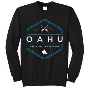 Oahu Hawaii Beach Graphic Tall Sweatshirt