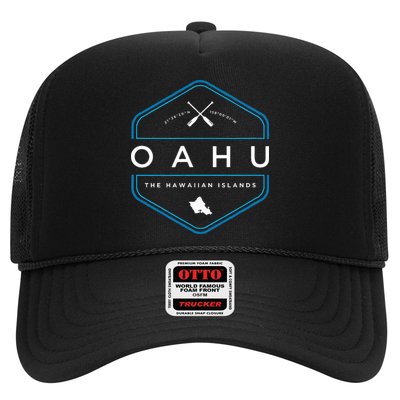 Oahu Hawaii Beach Graphic Trucker Hat