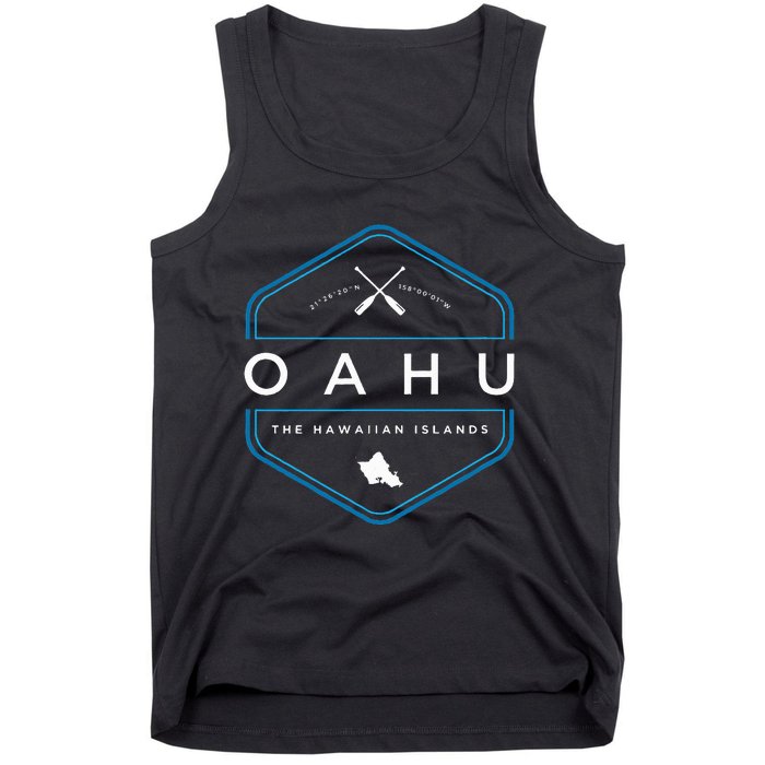 Oahu Hawaii Beach Graphic Tank Top