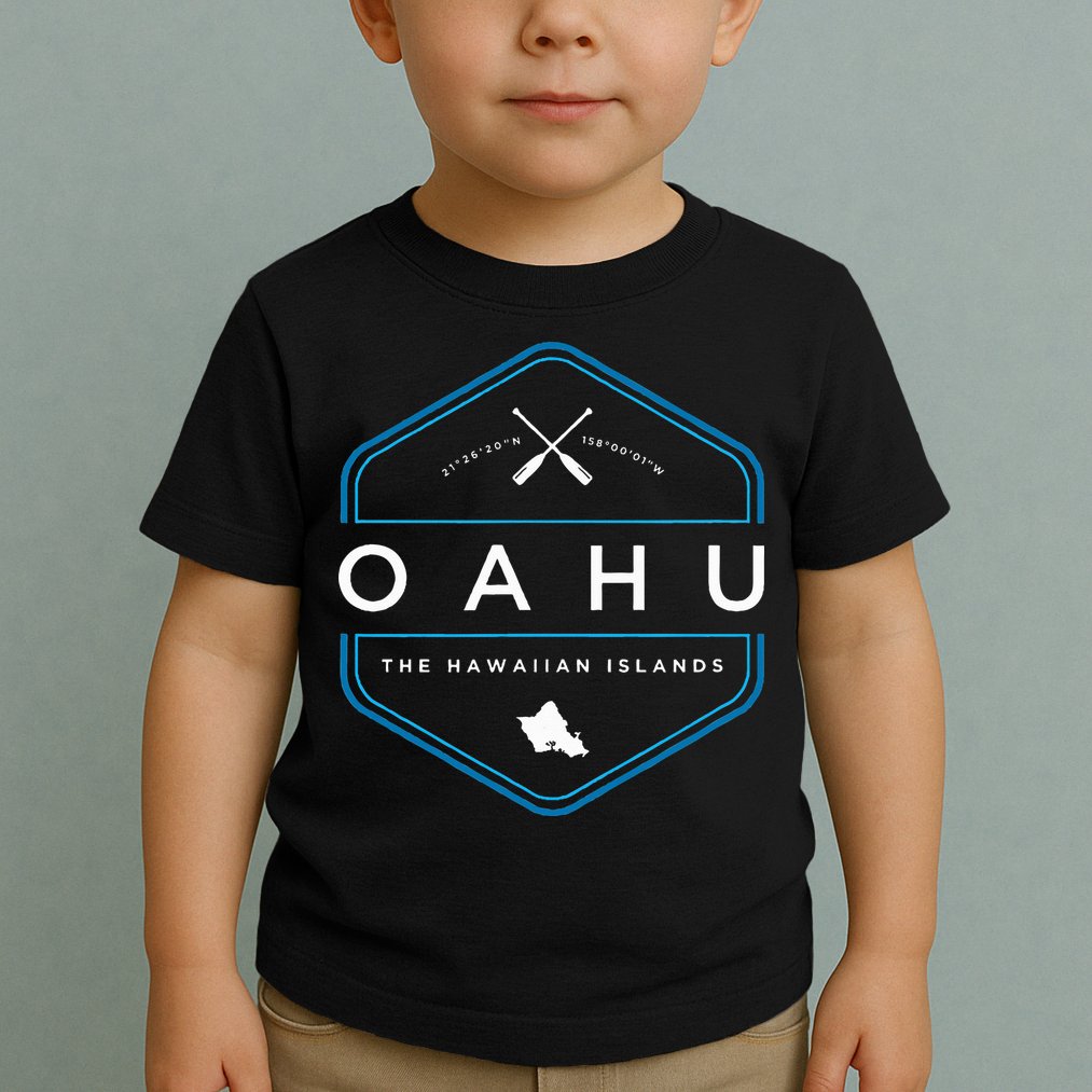 Oahu Hawaii Beach Graphic Toddler T-Shirt