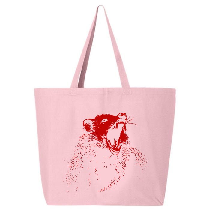 Opossum Hissing Black & Red Angry Possum 25L Jumbo Tote