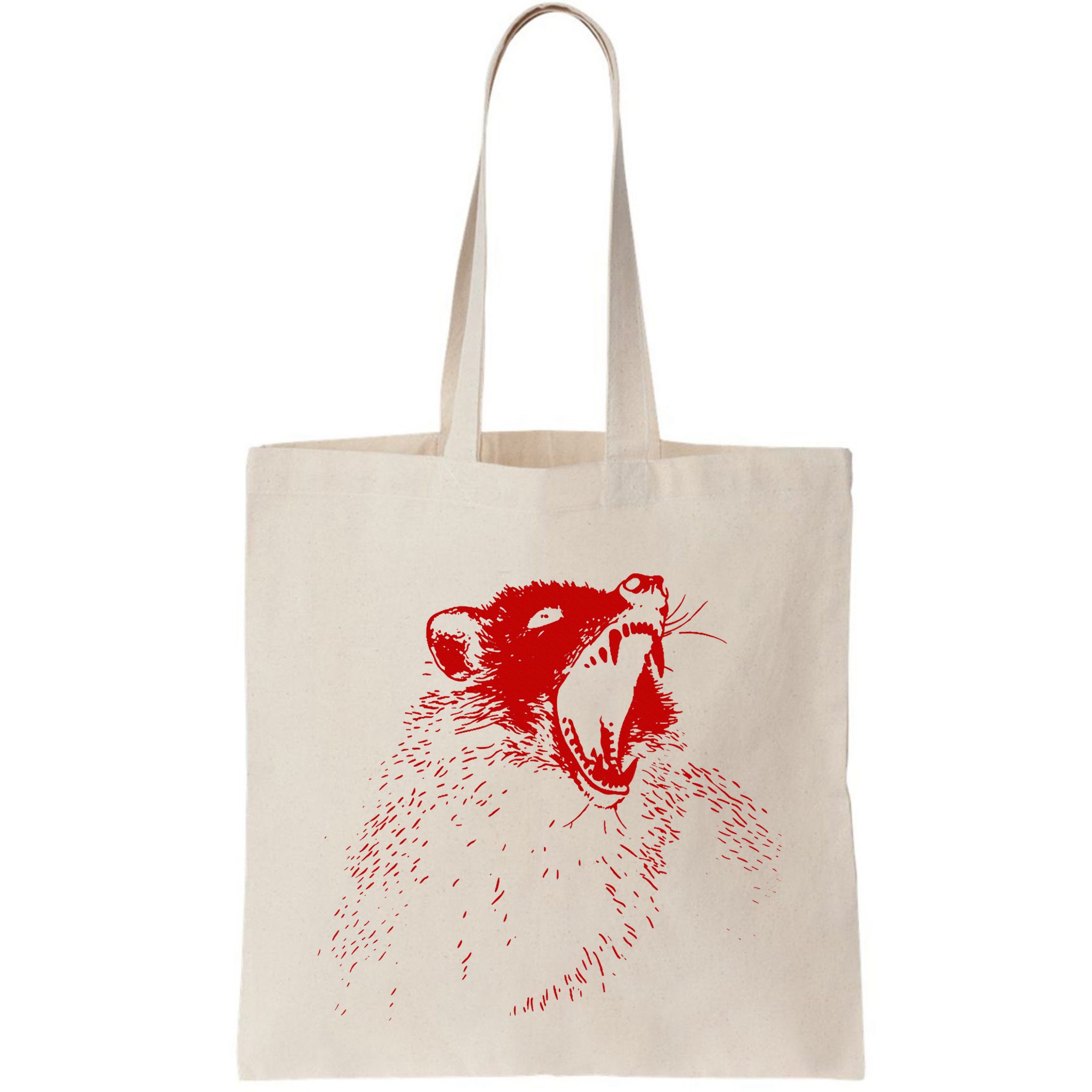 Opossum Hissing Black & Red Angry Possum Bag