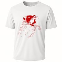 Opossum Hissing Black & Red Angry Possum Cooling Performance Crew T-Shirt