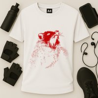 Opossum Hissing Black & Red Angry Possum Cooling Performance Crew T-Shirt