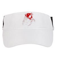 Opossum Hissing Black & Red Angry Possum Adult Drive Performance Visor