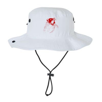 Opossum Hissing Black & Red Angry Possum Bucket Hat