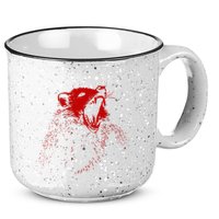 Opossum Hissing Black & Red Angry Possum 15oz Campfire Ceramic Mug