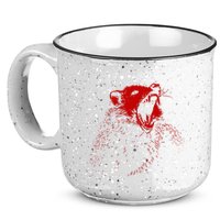 Opossum Hissing Black & Red Angry Possum 15oz Campfire Ceramic Mug