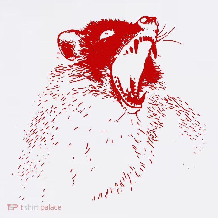Opossum Hissing Black & Red Angry Possum Mesh Reversible Basketball Jersey Tank