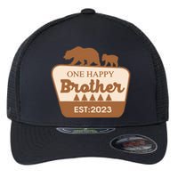 One Happy Brother Happy Camper Matching Family Birthday Flexfit Unipanel Trucker Cap